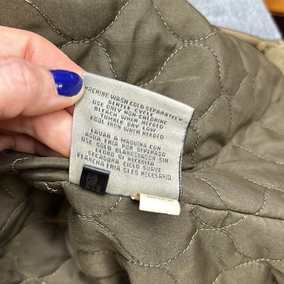 Levis Jacket Mens M Olive Green Quilted Lined Trucker Chore Military - Picture 7 of 16